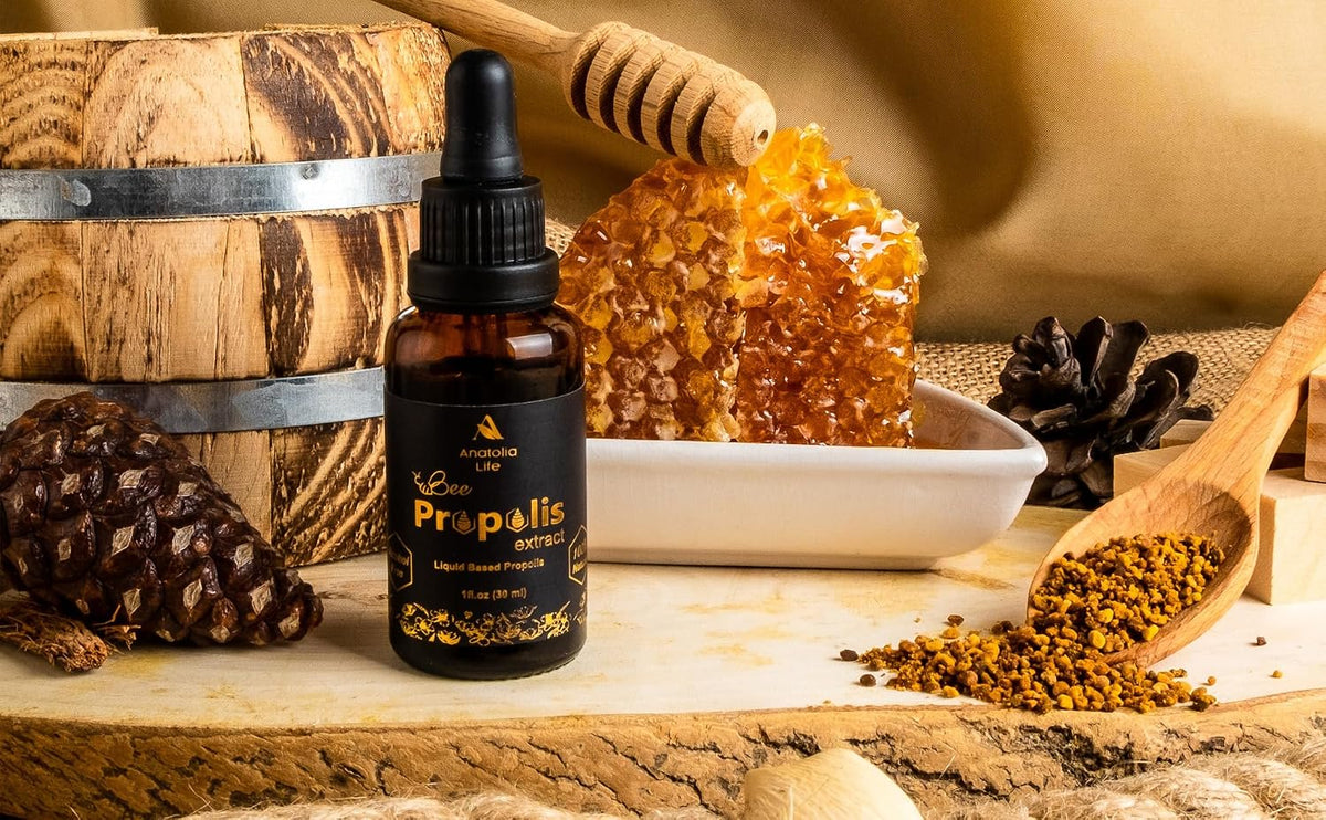 Natural Bee Propolis Extract – 30 ml Liquid Tincture, Immune Support, Non-GMO (3 Pack) - görsel 3