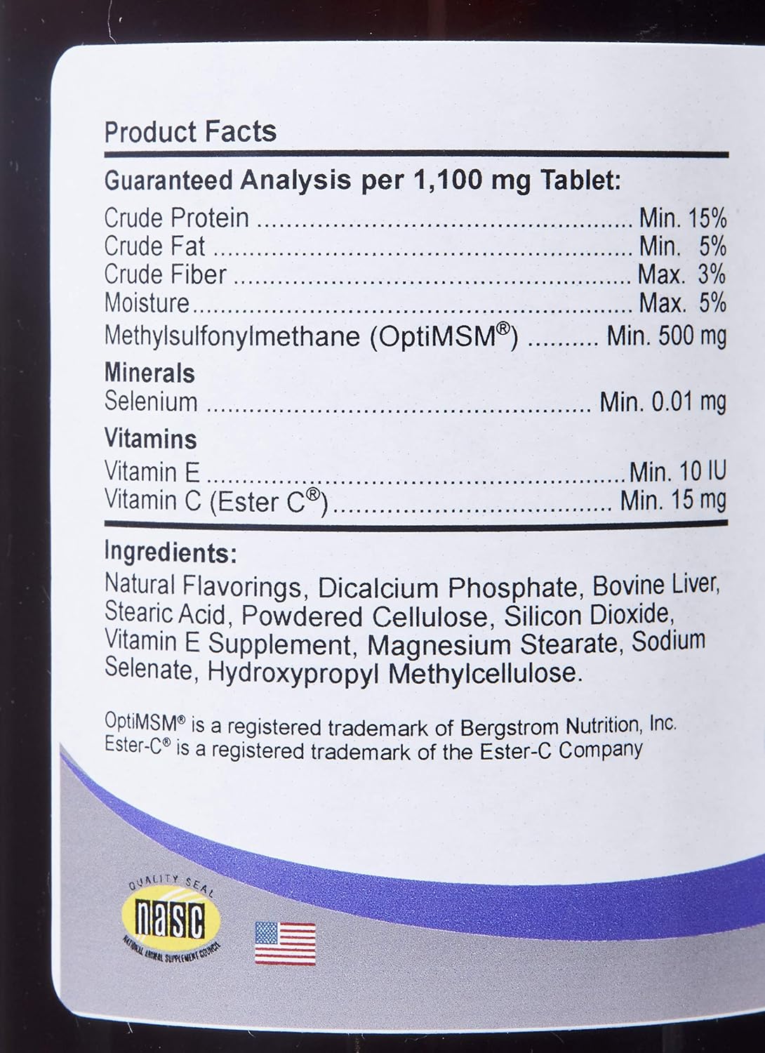Kala Health COMFORT Antioxidant Supplement for Dogs, 100 Count, Immune Support and Helps Reduce Skin Allergies, Contains: MSM, Superoxide Dismutase, Selenium and Vitamin C & E, Made in The USA - görsel 3