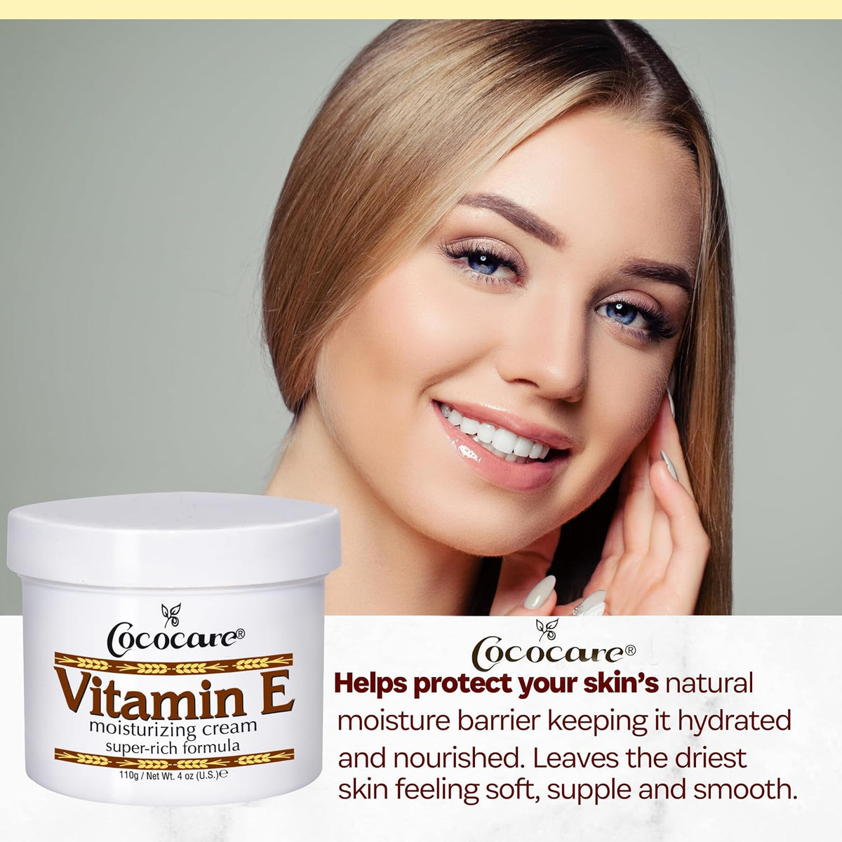 Cococare Vitamin E Super Rich Formula Moisturising Cream, 4 oz - görsel 2
