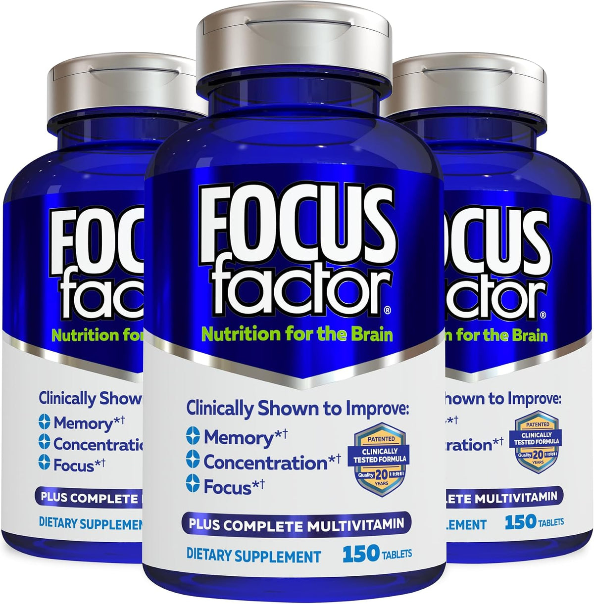 Focus Factor Nutrition for The Brain – Memory & Concentration Supplement, 150 Count - görsel 9