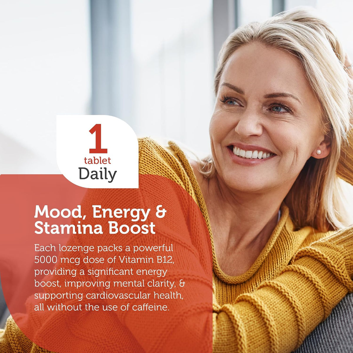 Zahler Energizer+ Vitamin B12 5000 mcg Lozenges, Natural Cherry Flavour, 120 Lozenges - görsel 3