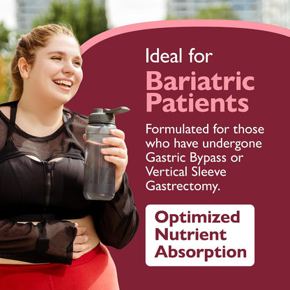 Celebrate Vitamins Bariatric Multivitamin Soft Chews – Essential Vitamins & Minerals, Sugar & Gluten-free – Gastric Bypass & Sleeve Gastrectomy Supplement – Cherry (60ct)