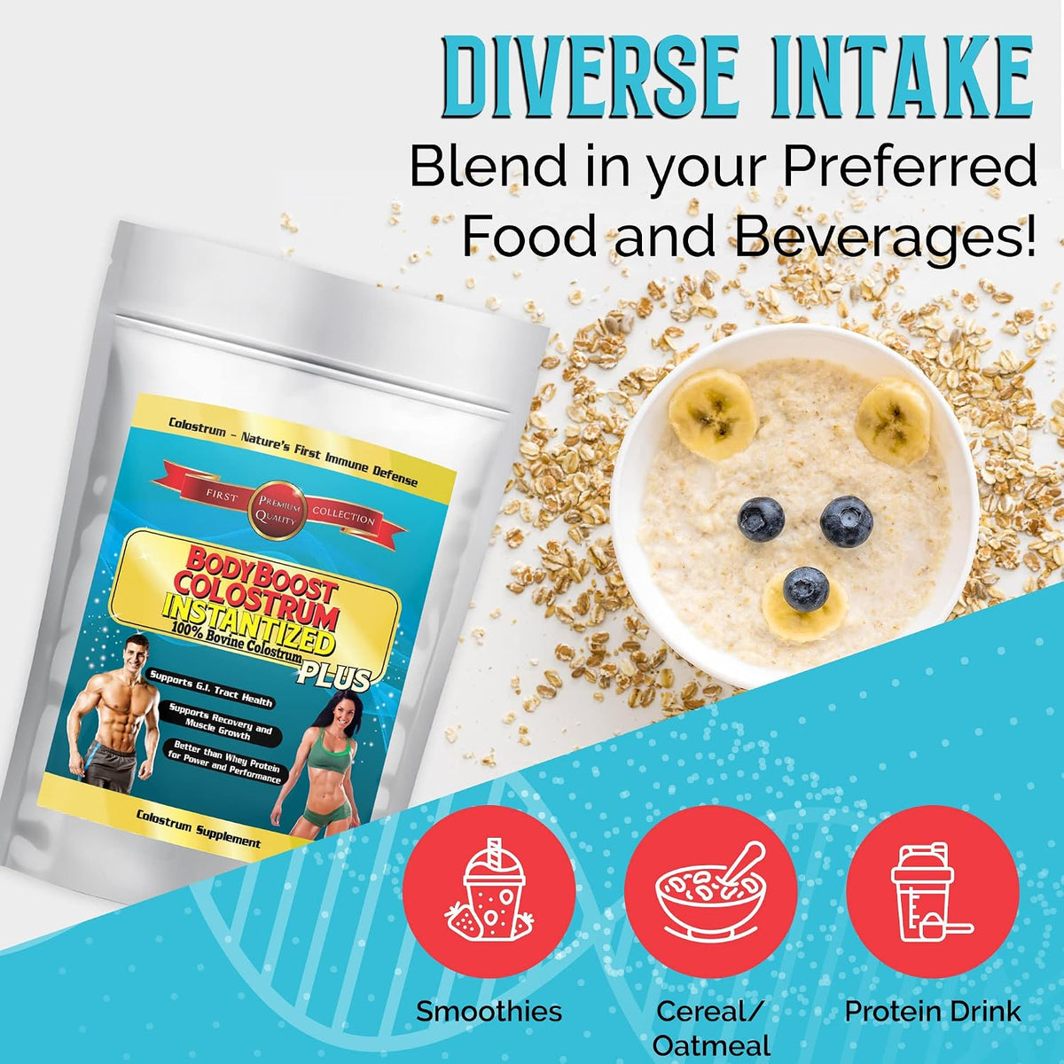 BodyBoost Colostrum Instantised, 99.5% Bovine Colostrum Powder, Grass Fed, 227 g - görsel 8