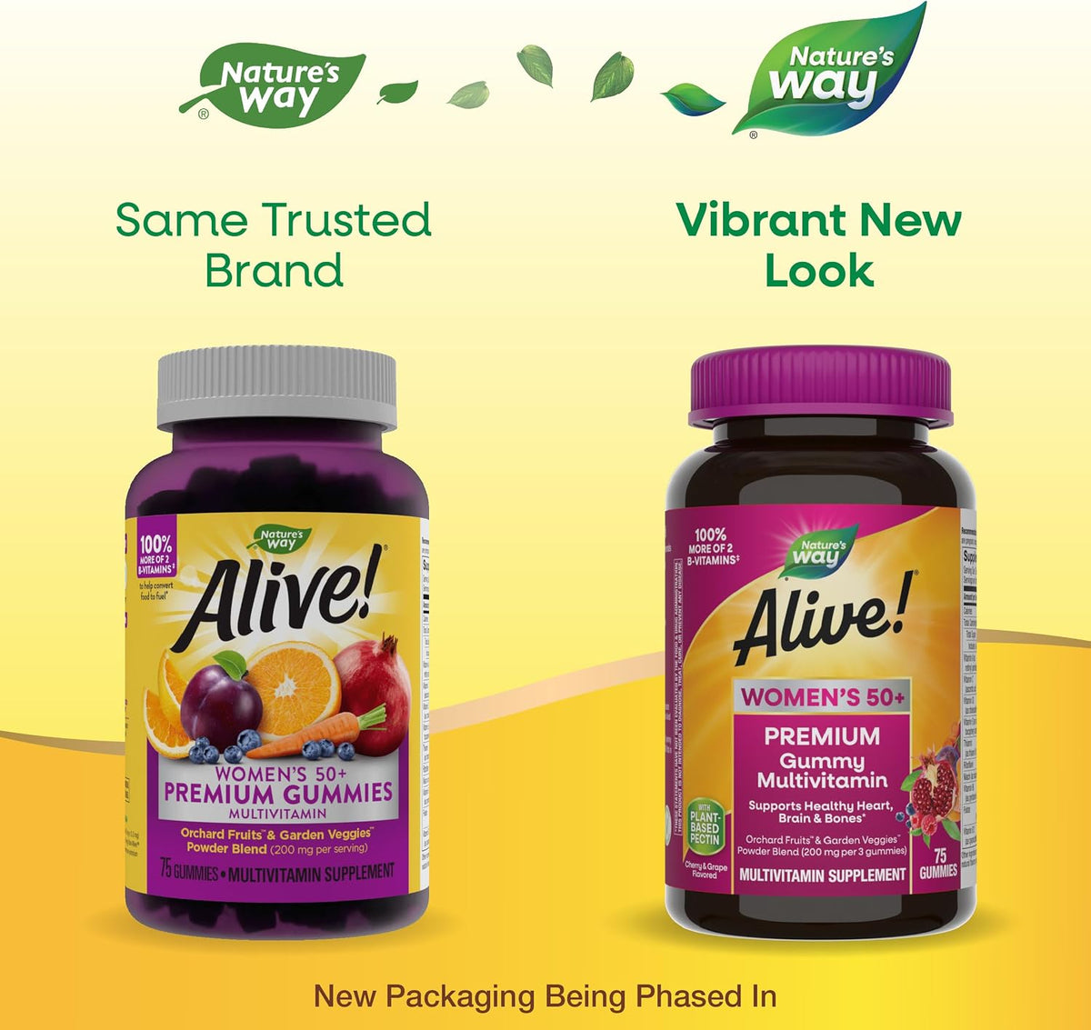Nature's Way Alive! Women's 50+ Premium Gummy Multivitamin Supplement - görsel 2