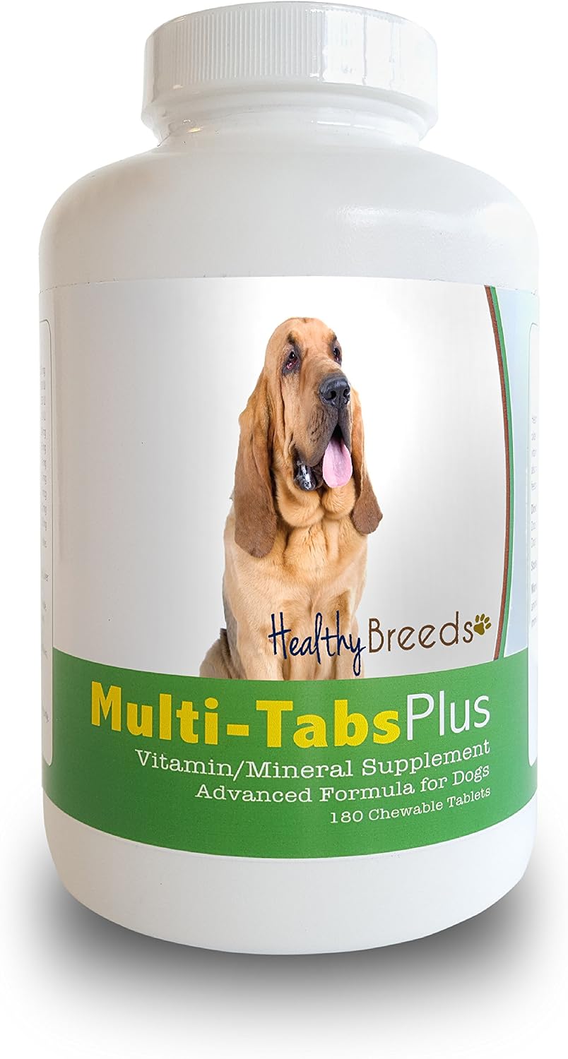 Healthy Breeds Bloodhound Multi-Tabs Plus Chewable Tablets 180 Count - görsel 1