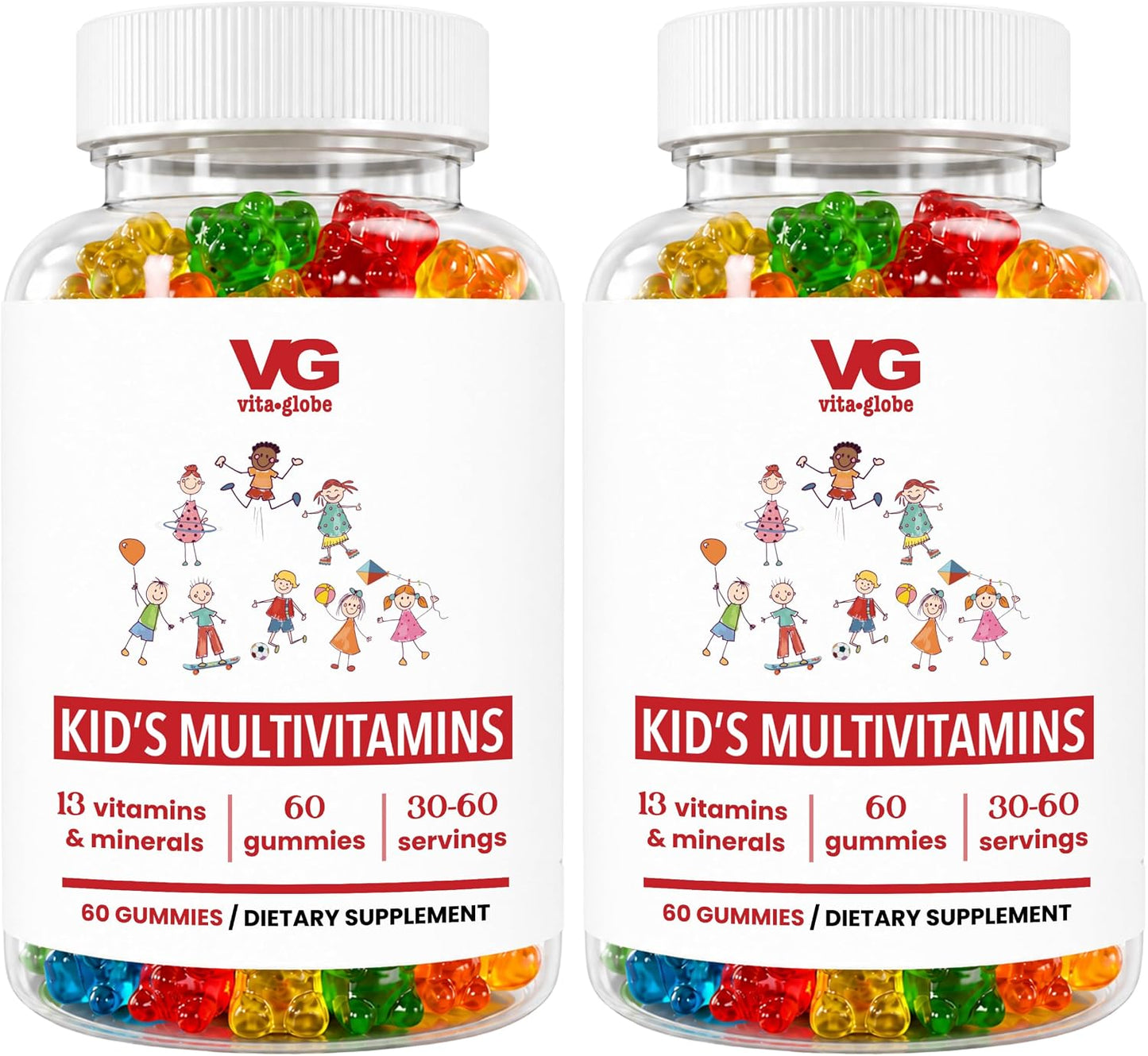 VITA Globe Kids Complete Multivitamin Gummies – 120 Gummies (Pack of 2) - görsel 1
