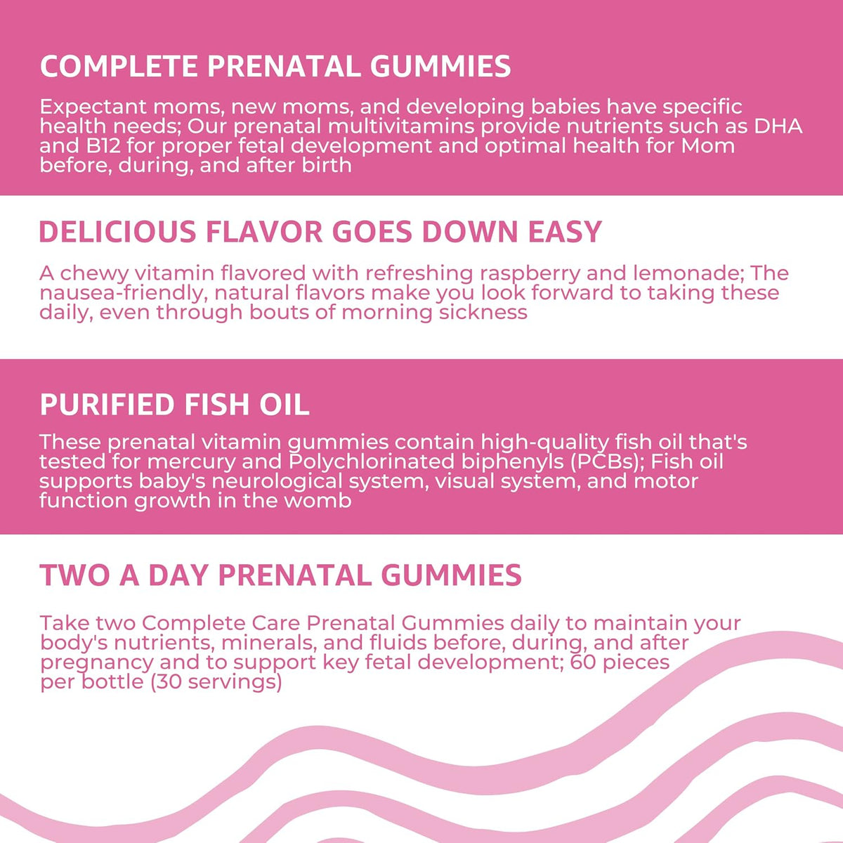 Baby Blues Prenatal Gummies for Women - – Folate (as folic acid): 600 mcg DFE — contributes to normal foetal – Image 6