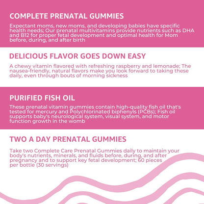 Baby Blues Prenatal Gummies for Women - – Folate (as folic acid): 600 mcg DFE — contributes to normal foetal – Image 6