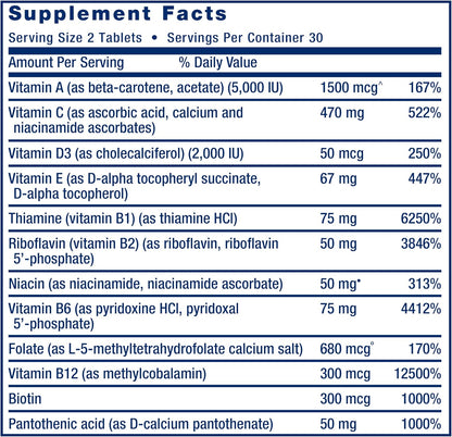 Life Extension Two-Per-Day Multivitamin - 60 Tablets