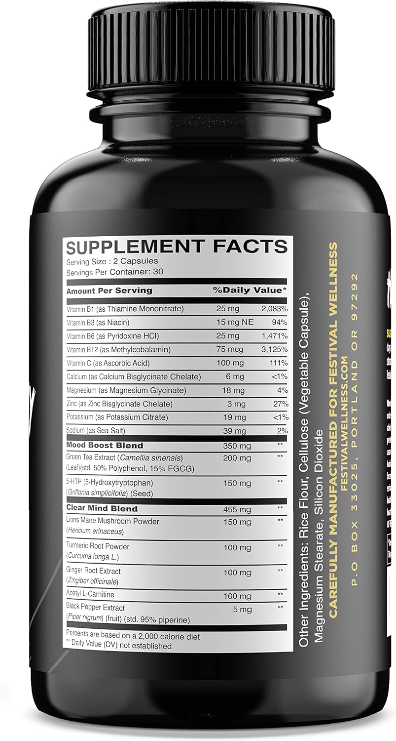 Harmony Festival Recovery: Post-Festival Supplement with 5-HTP and B-Vitamins - görsel 2