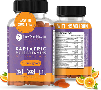ProCare Health Bariatric Multivitamin with Iron 45mg - 30 Tablets
