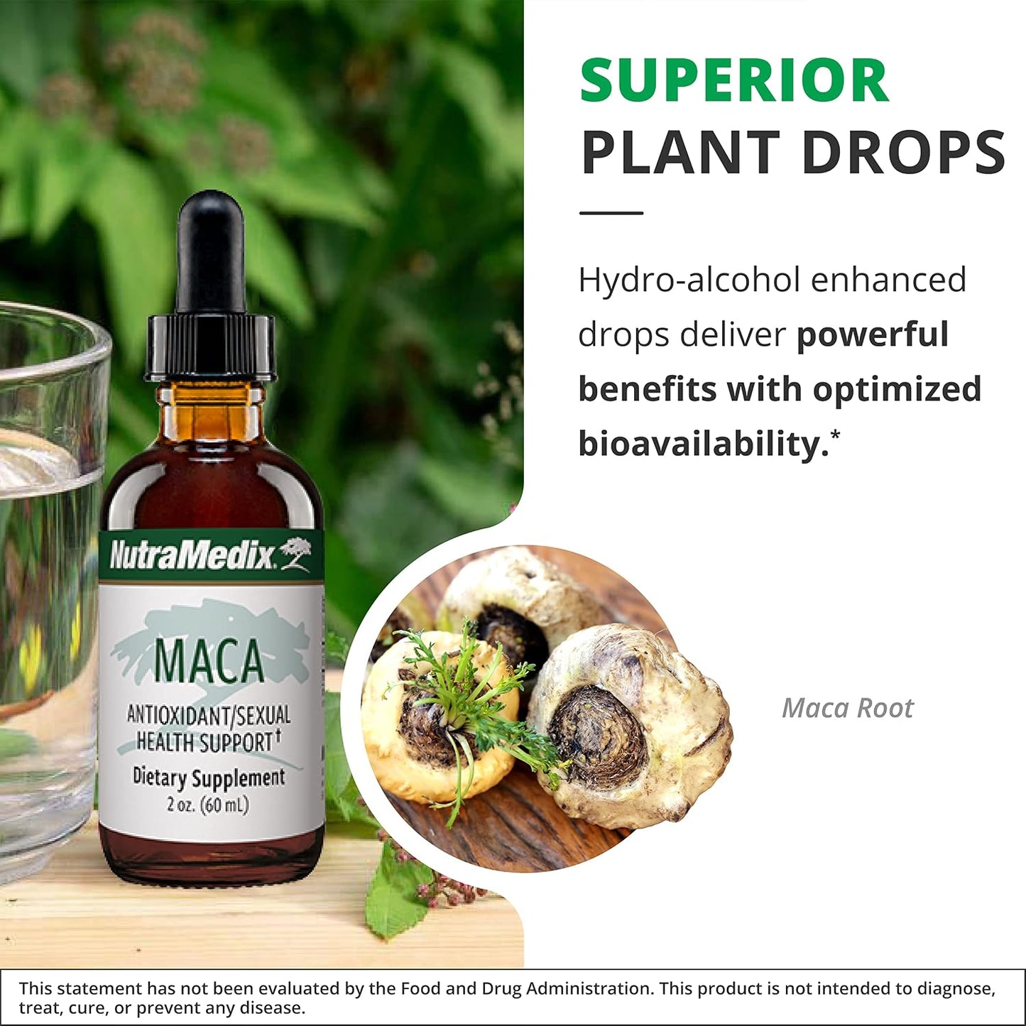 NutraMedix Maca Liquid Tincture – Peruvian Maca Root Extract – Mood & Hormonal Support – 60ml - görsel 5