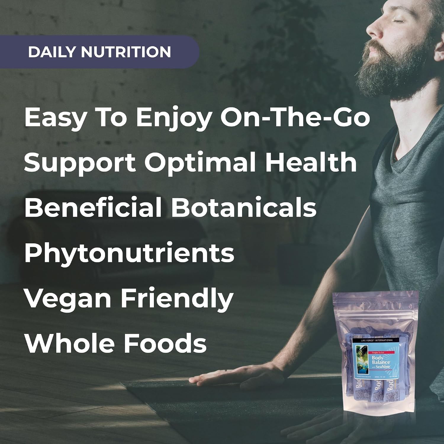 Youngevity Body Balance Sticks Land & Sea Plant Based Nutrition with 75+ Nutrients, 8 Stick Packs - görsel 4
