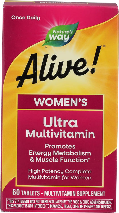 Nature's Way Alive! Once Daily Women's Multivitamin Tablets, 60 Tablets