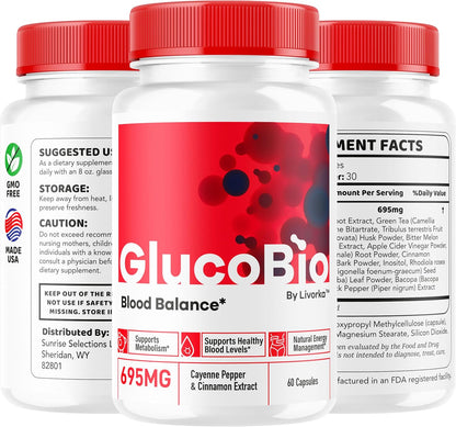 GlucoBio Capsules (5-Pack) – Advanced Formula for Overall Health & Wellness