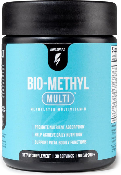 Inno Bio-Methyl Multi - Methylated Multivitamin with Magnesium, Folate, Zinc, and Vitamins (90 Capsules)