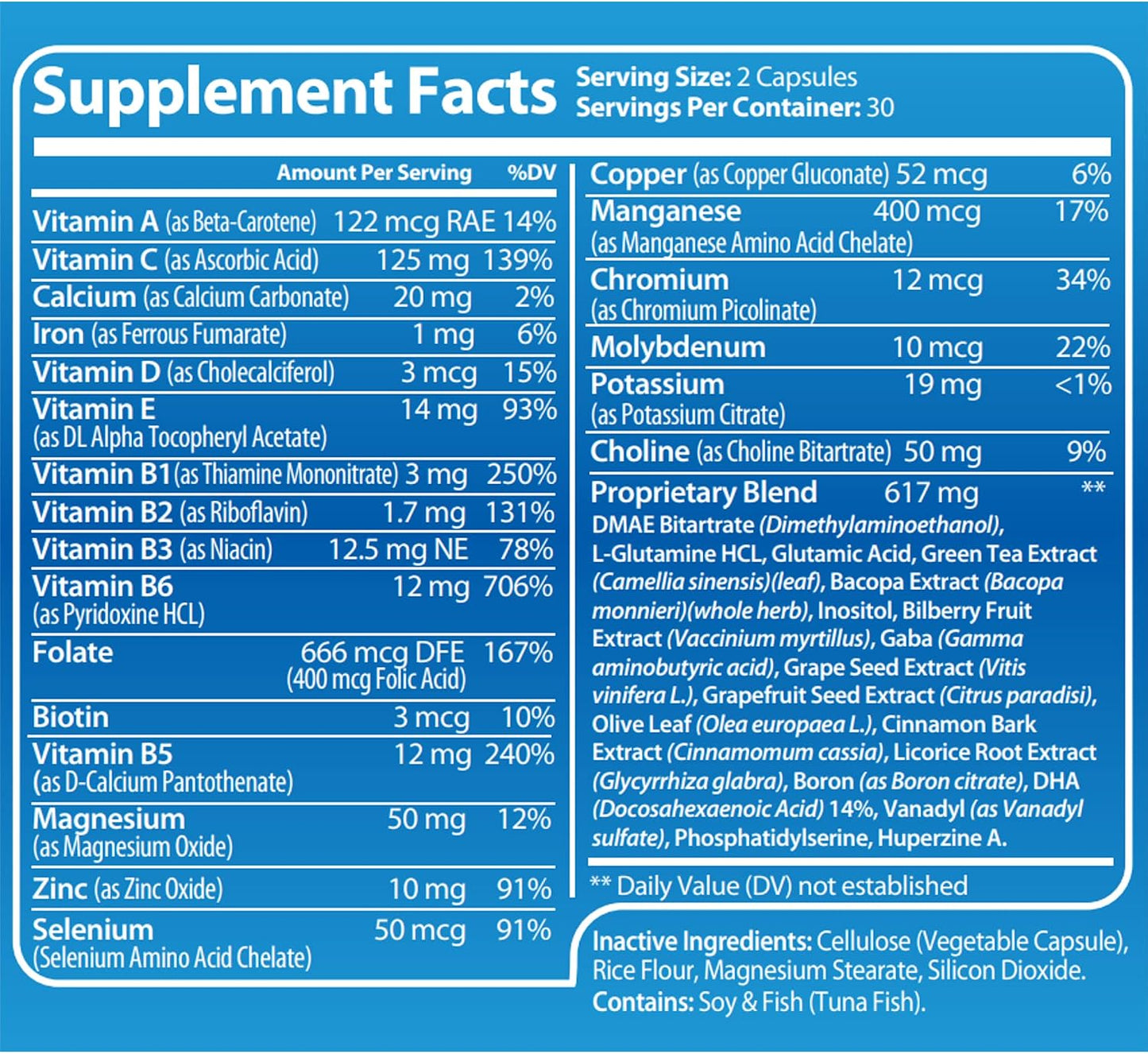 Luma By Laura Brain Support Supplement - Natural Nootropic for Cognitive Function with GABA and Green Tea Extract (60 Capsules) - görsel 5