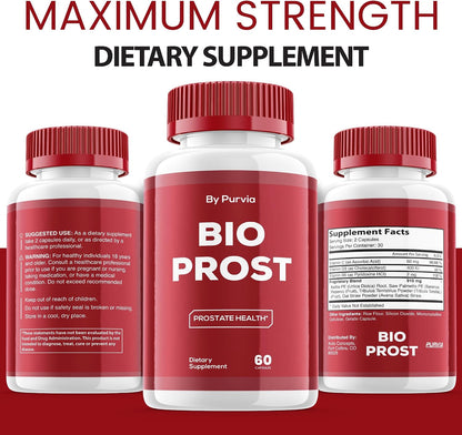 Bio Prost Advanced Formula – Maximum Strength Supplement (3 Pack, 180 Capsules)