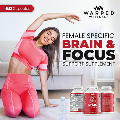 Warped Wellness Brain Goddess | Women's Brain Supplement for Memory and Focus
