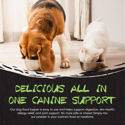 Origins 5-in-1 Dog Supplement - Powdered Food Topper with Natural Heirloom Pork Protein - Supports Healthy Digestion, Skin, and Coat (2.27 kg)