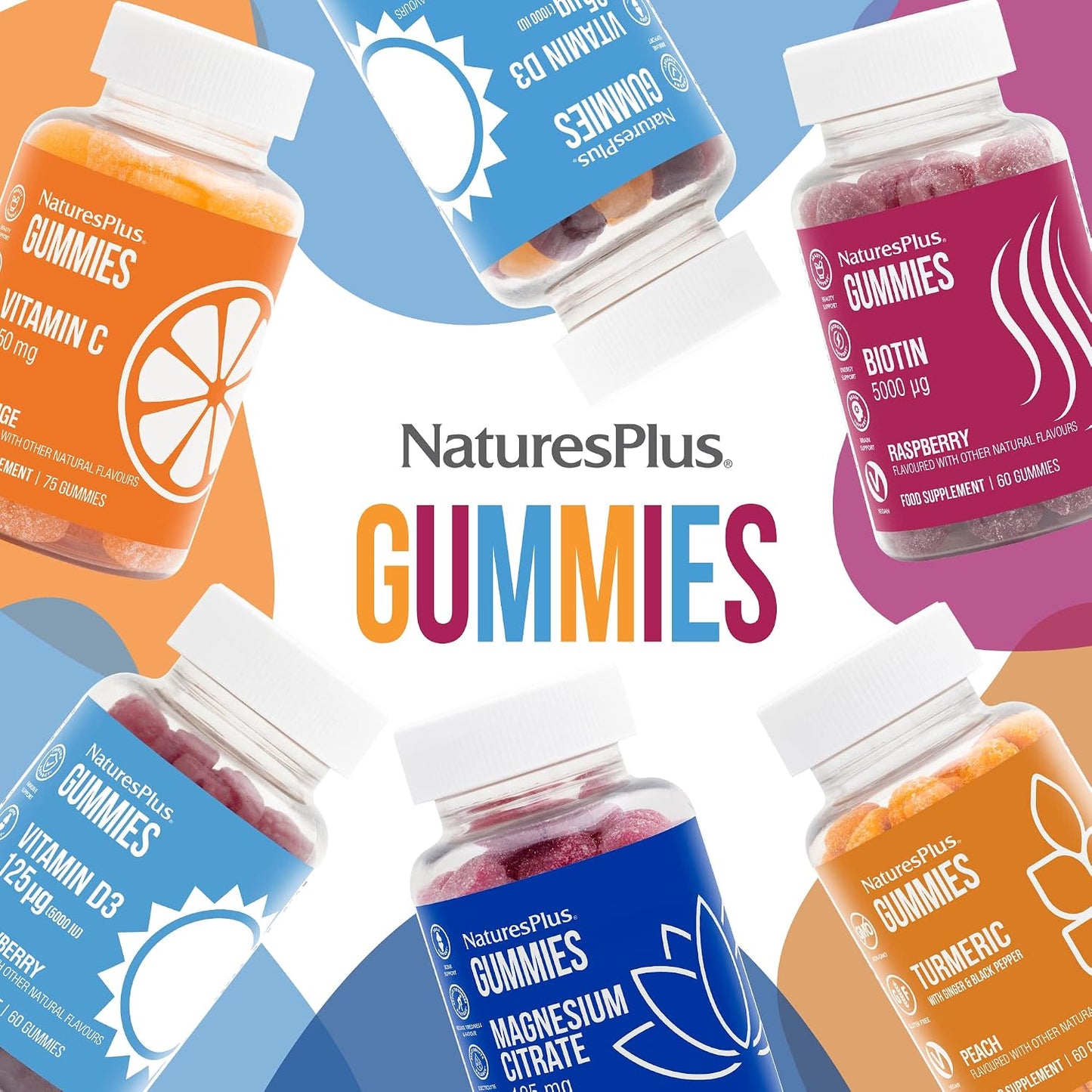 NaturesPlus Vitamin D3 1000 IU Gummies, Mixed Berry – 60 Gummies - görsel 7