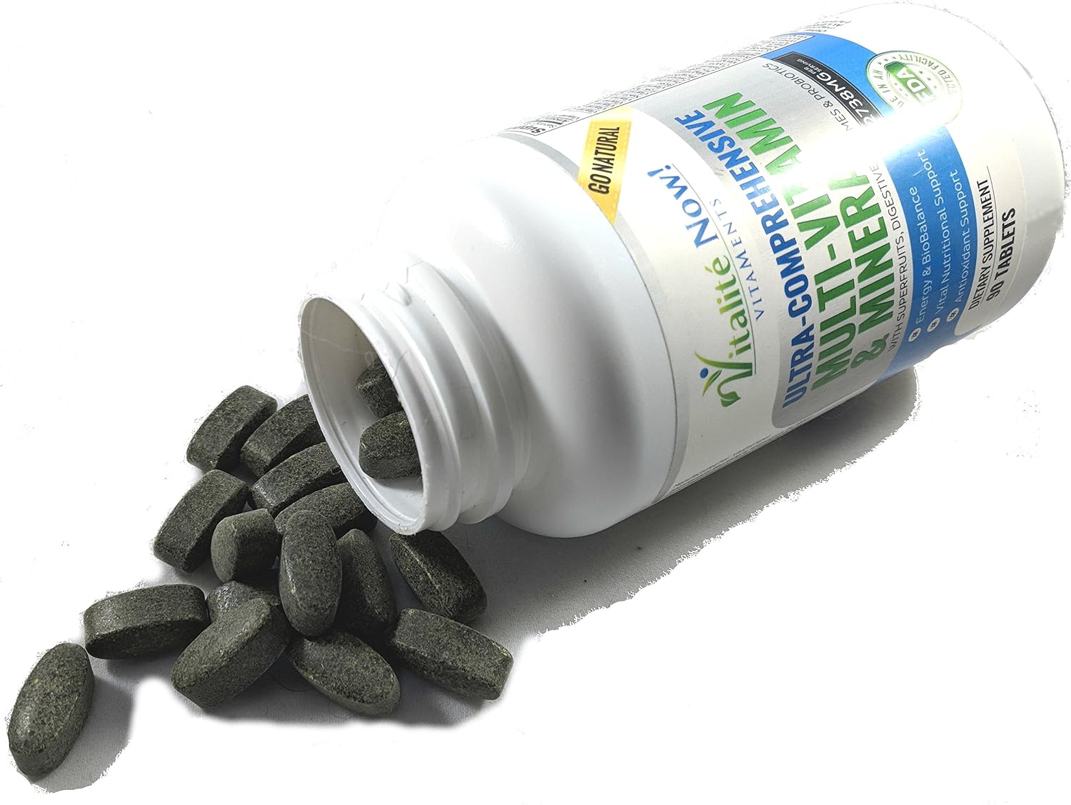 Vegan Whole Food Multivitamin & Mineral – Vitamins A, B1, B2, B6, B12, C, D3, E & 110 Superfoods, Herbs, Greens & Reds – Enzymes & Probiotics – 90 Tablets - görsel 6