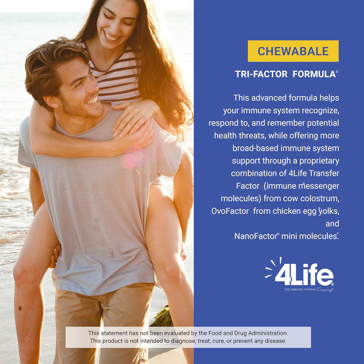 4Life Transfer Factor Chewable Immune Support – Citrus Cream, 90 Tablets - görsel 4