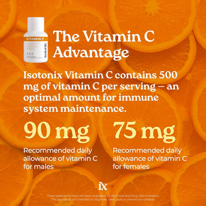 Isotonix Vitamin C Powder – 500 mg Buffered Vitamin C with Beta Carotene and Potassium, Isotonic, Vegan, Gluten-free, 90 Servings