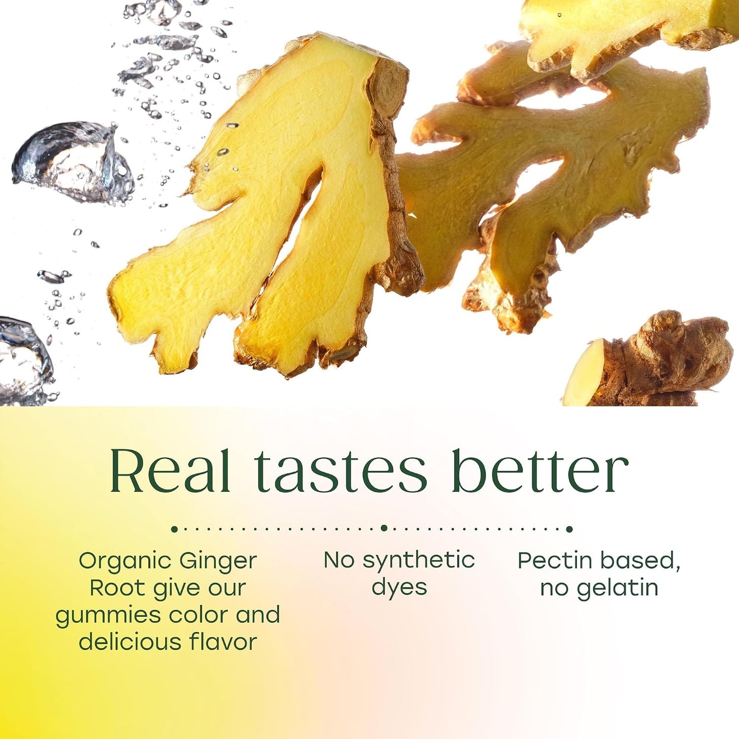 MegaFood Vitamin B12 Energy Gummies - Vegan, Organic, Ginger, 70 Gummies - görsel 5