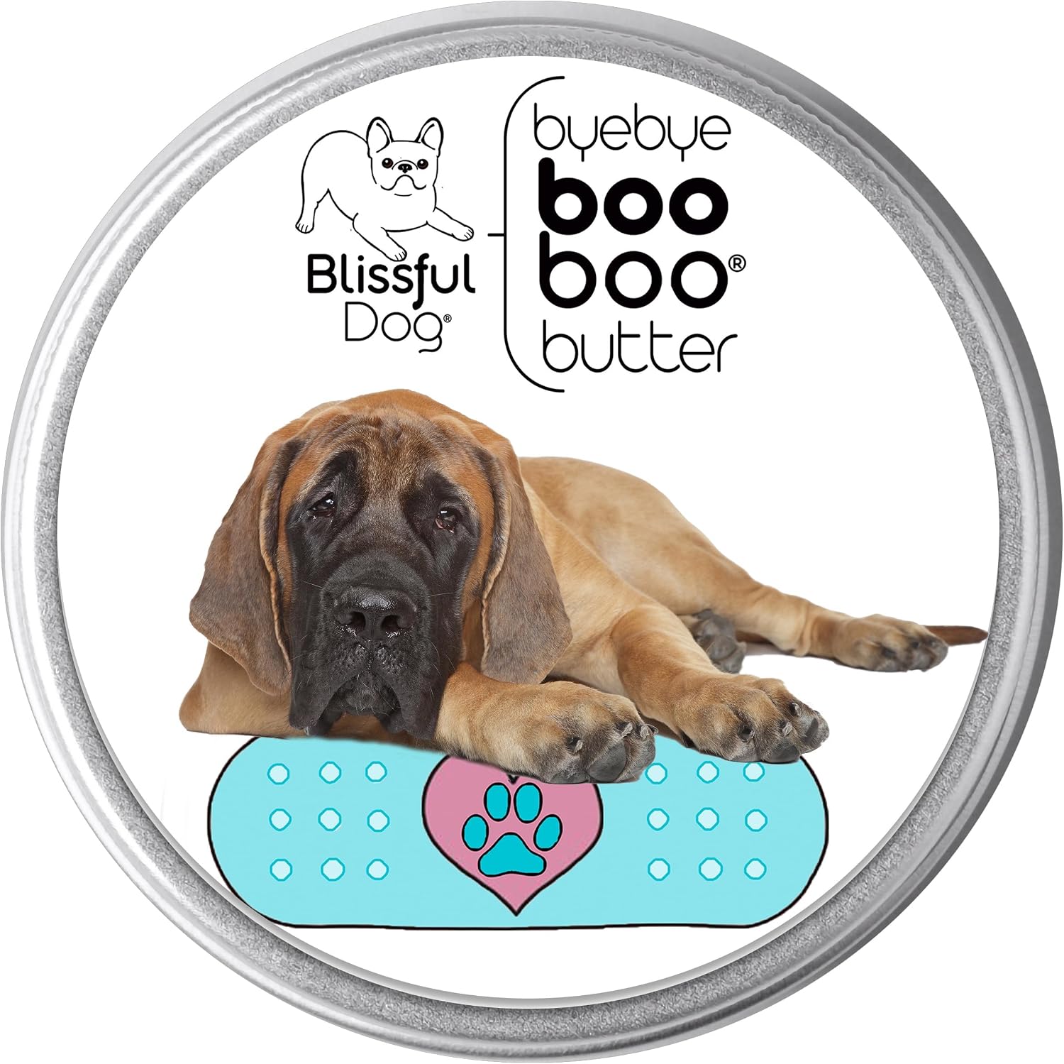 The Blissful Dog 4 oz (113g) TIN Mastiff Booboo Butter - görsel 1
