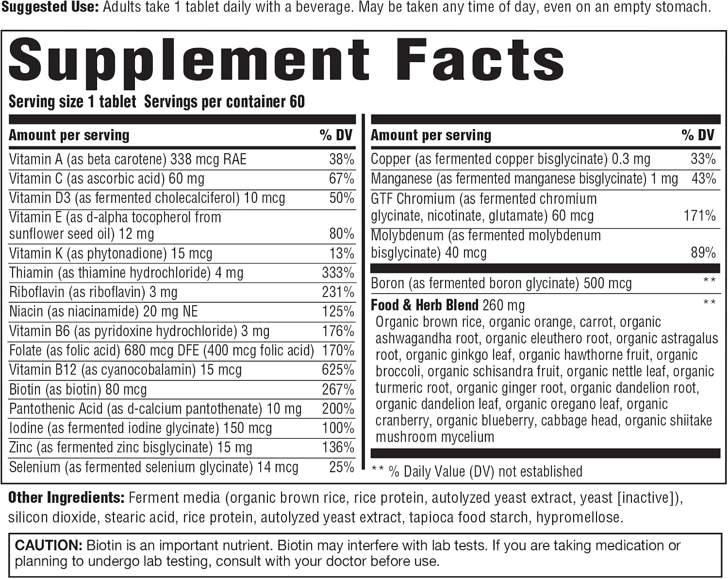 INNATE Response Formulae Men's Multivitamin Over 40 – Iron Free (60 Tablets) - görsel 2