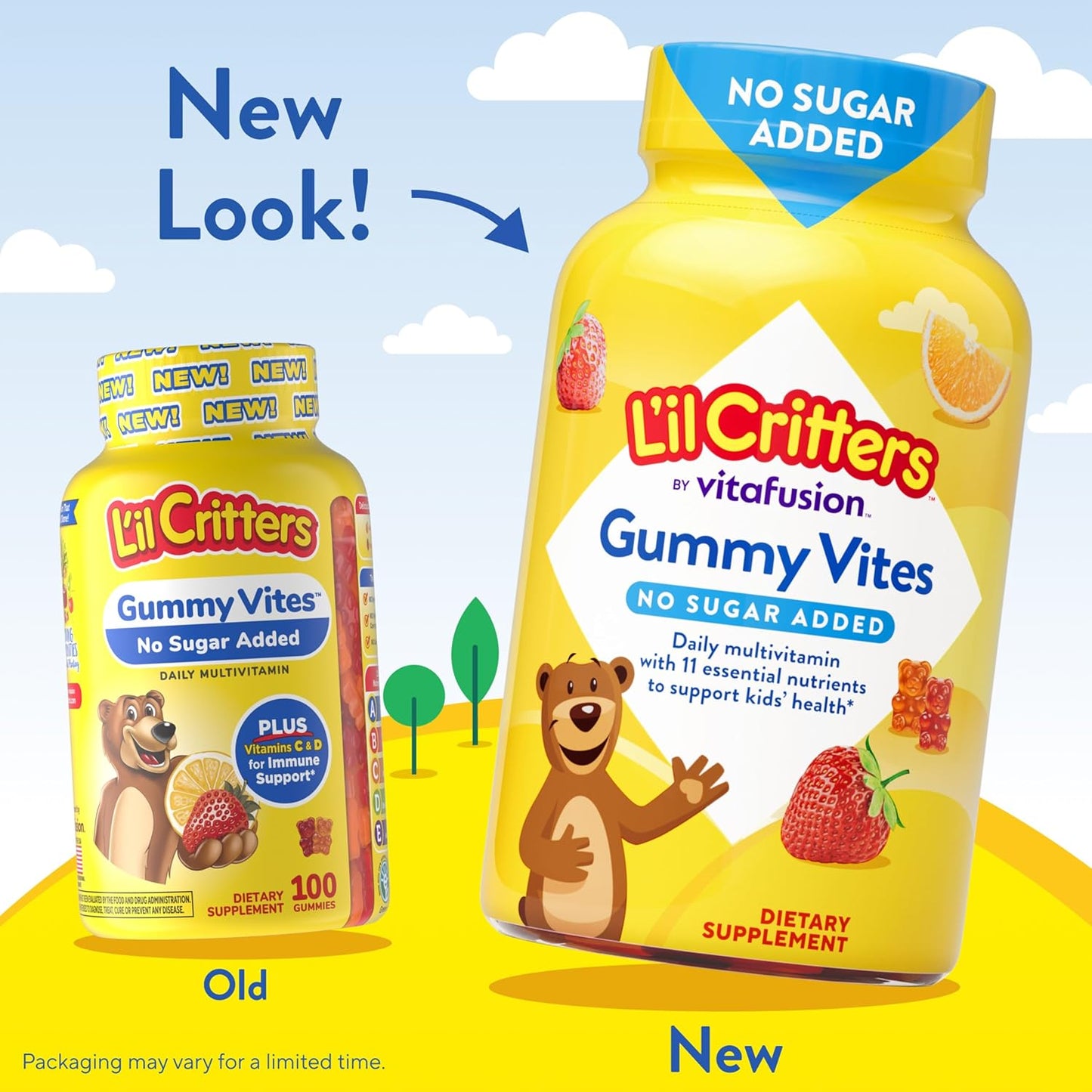L'il Critters Kids Multivitamin Gummies – No Added Sugar, 100 Gummies - görsel 4