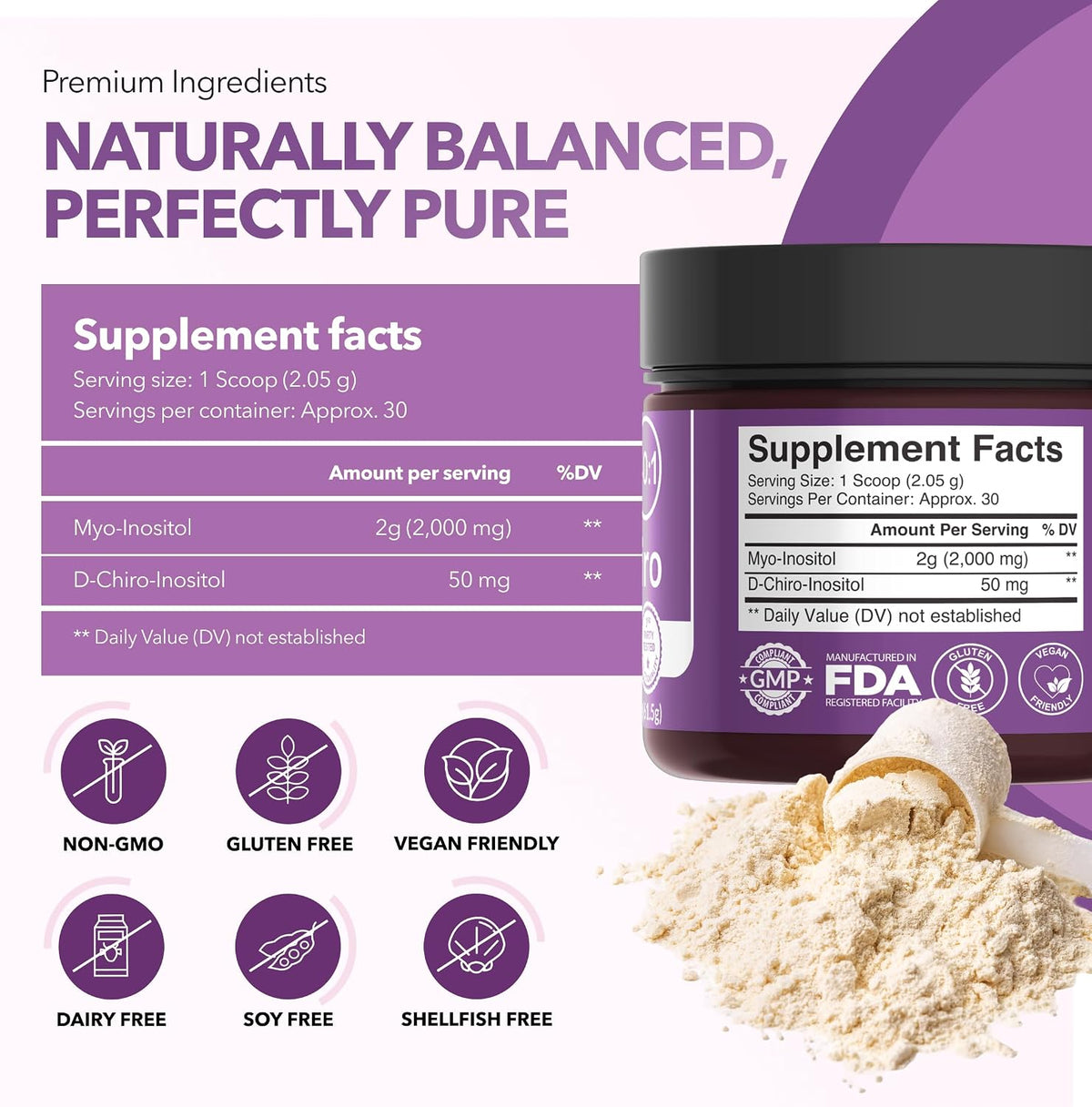 Intimate Rose Inositol Powder for Women - 40:1 Ratio Myo-Inositol & D-Chiro Inositol - görsel 8