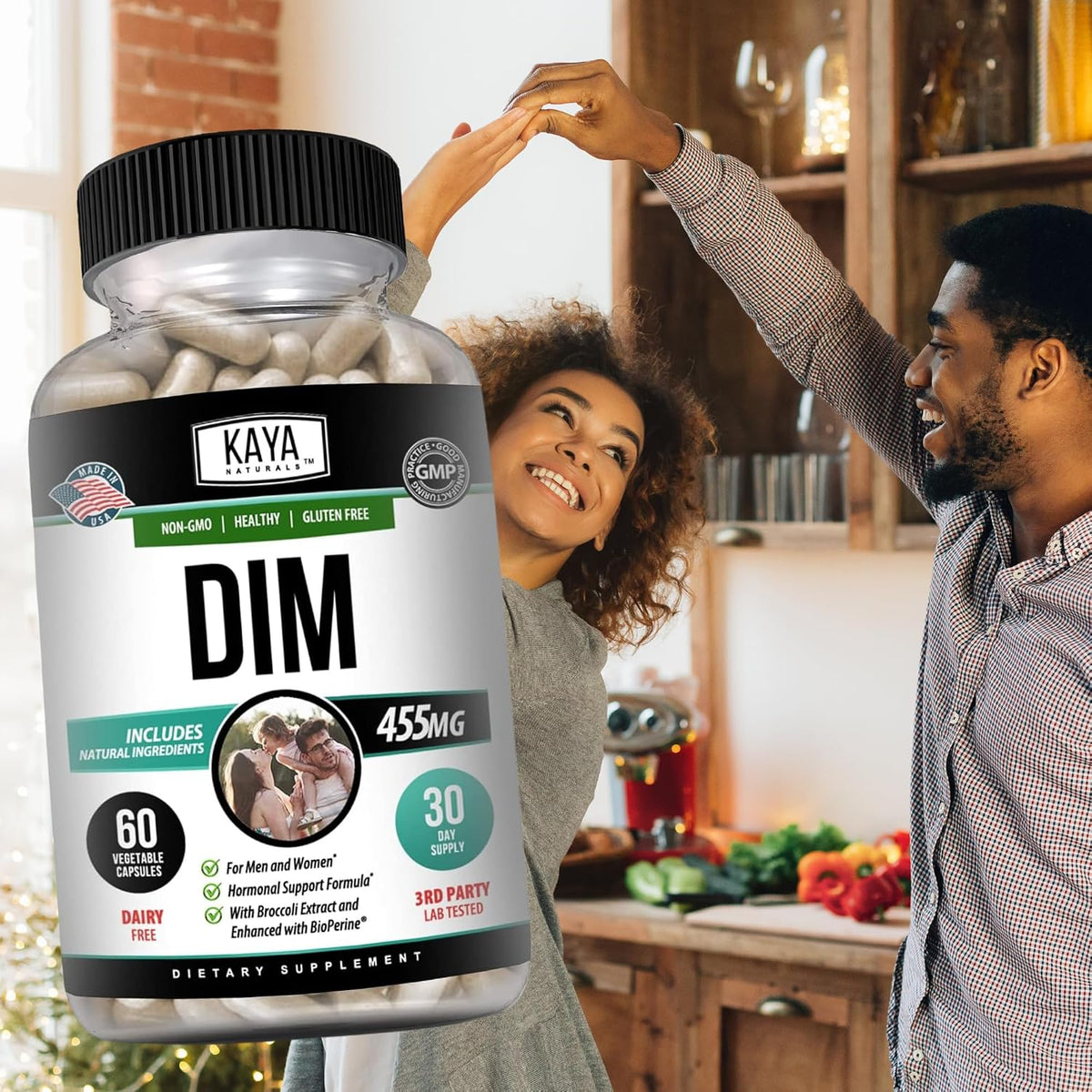 Kaya Naturals DIM Ultra | Hormonal Support Supplement with Broccoli Extract & BioPerine – 60 Vegetable Capsules - görsel 8