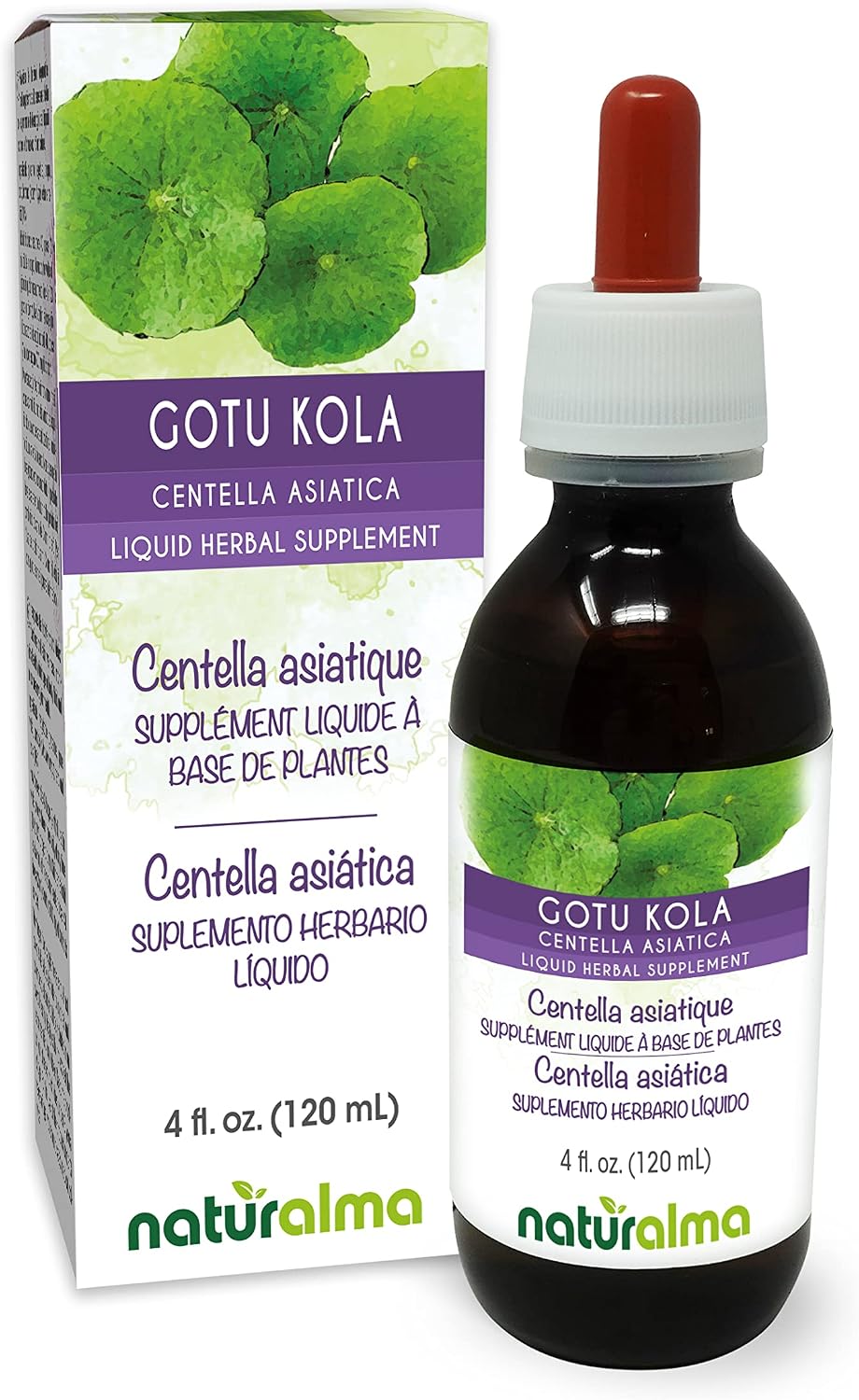 Naturalma Gotu Kola (Centella asiatica) Alcohol-Free Tincture – 118 ml Liquid Extract - görsel 1