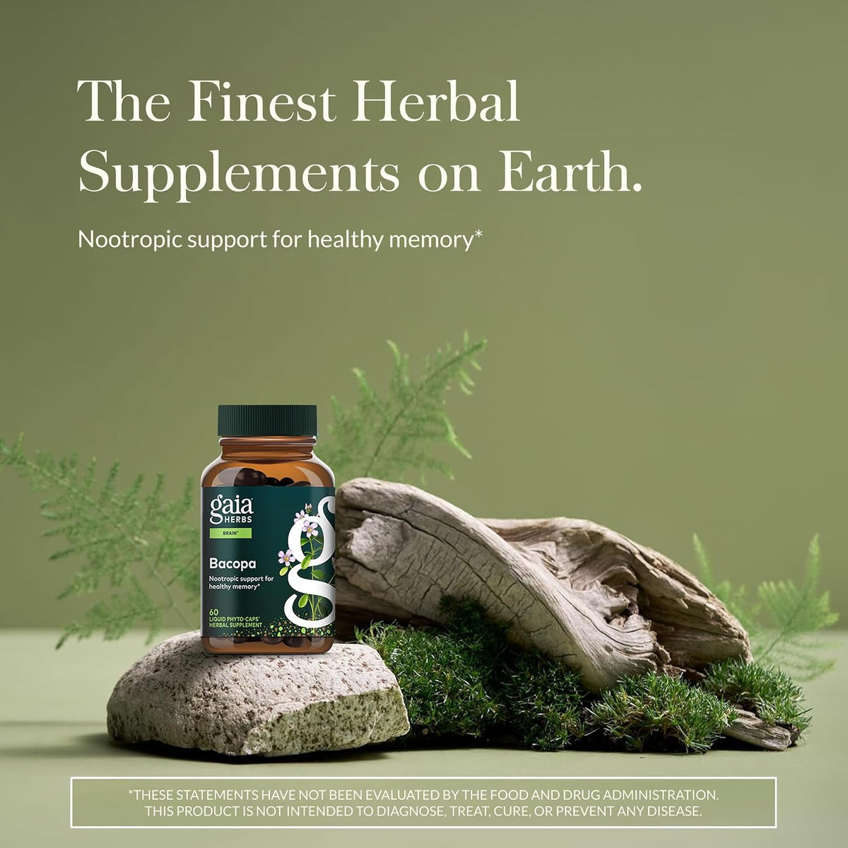 Gaia Herbs Bacopa – Brain & Cognitive Support Herbal Supplement - görsel 2
