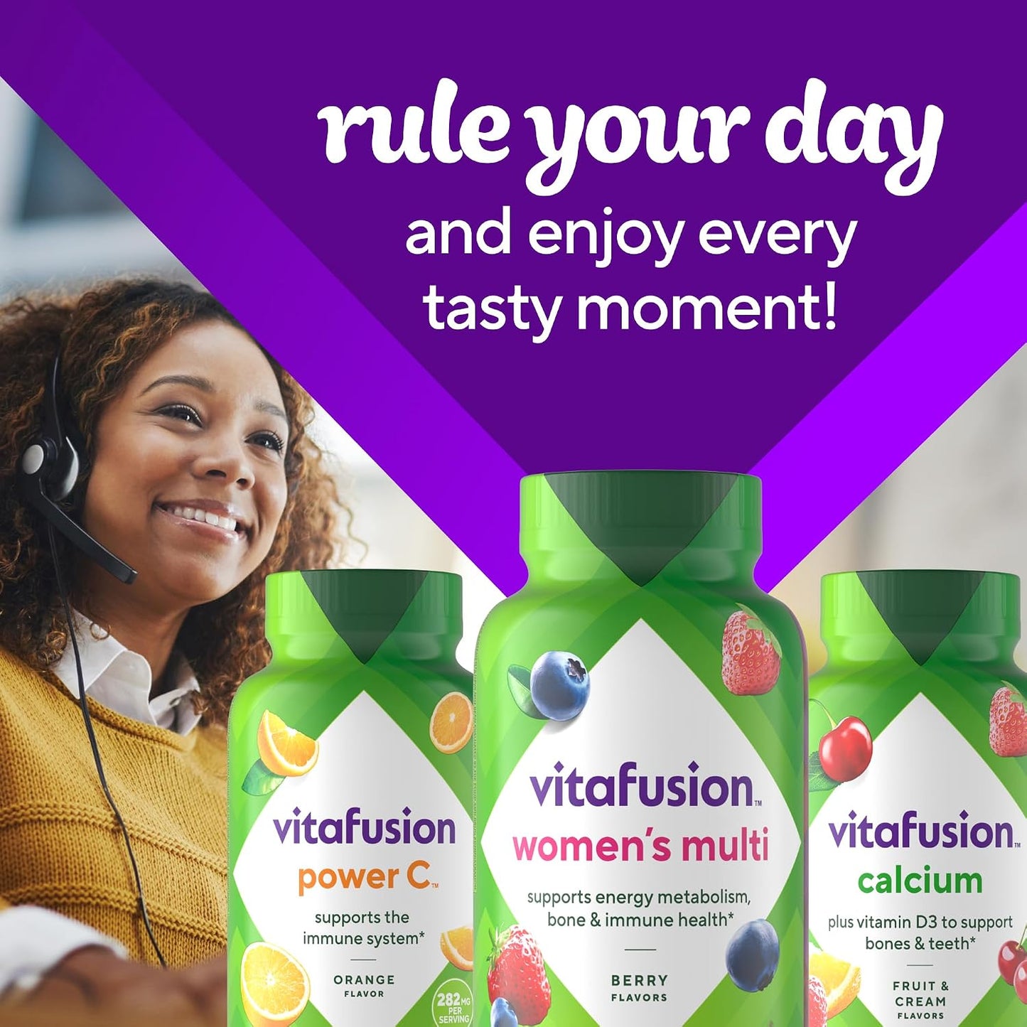 Vitafusion Women's Multivitamin Gummy – 150 Adult Gummies – Berry Flavour - görsel 10