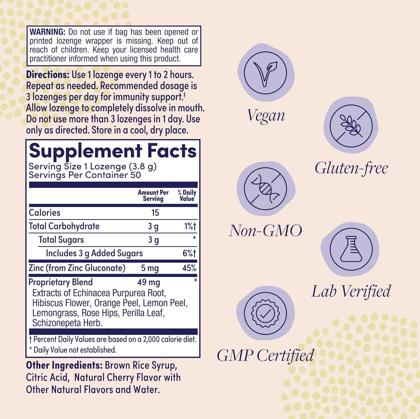 ZAND Immunity Cherry Echinacea Zinc Throat Lozenges 2 Pack - görsel 2