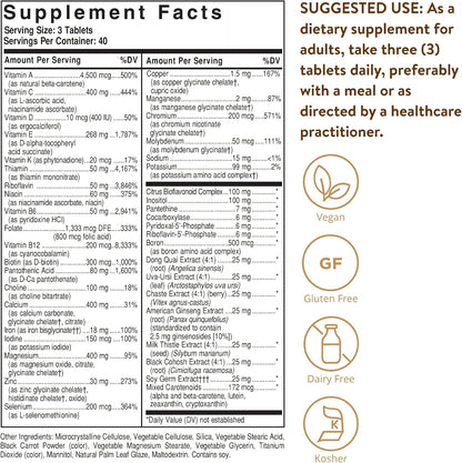 Solgar Female Multiple - Multivitamin, Mineral & Herbal Formula for Women - 120 Tablets