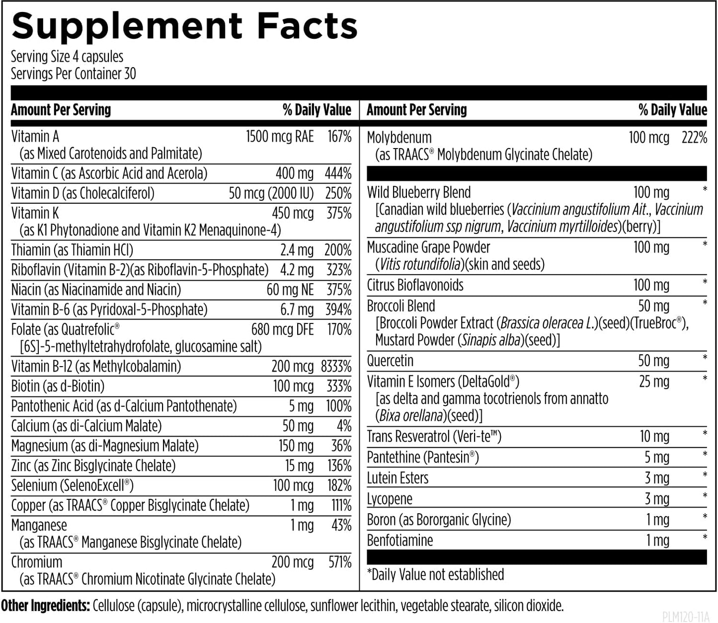 Designs for Health Primal Multi - Paleo-Friendly Multivitamin Supplement, 120 Capsules - görsel 3