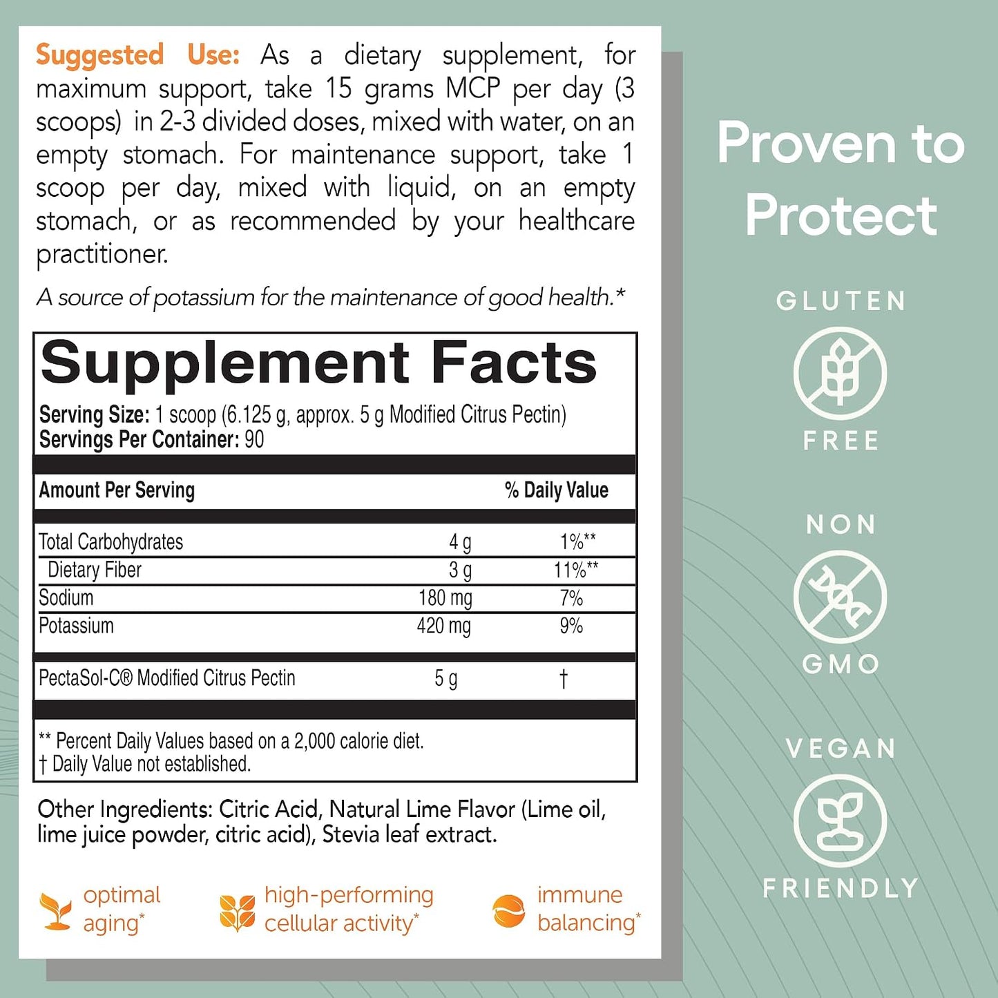 PectaSol Modified Citrus Pectin – 551g Lime Powder - görsel 5