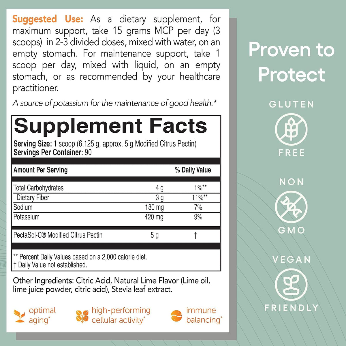 PectaSol Modified Citrus Pectin – 551g Lime Powder - görsel 5