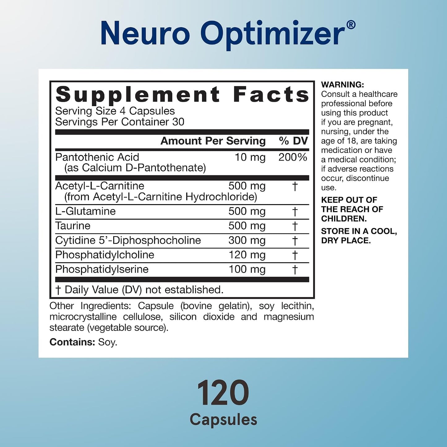 Jarrow Formulae Neuro Optimiser – Brain Health & Antioxidant Support, 120 Capsules - görsel 5
