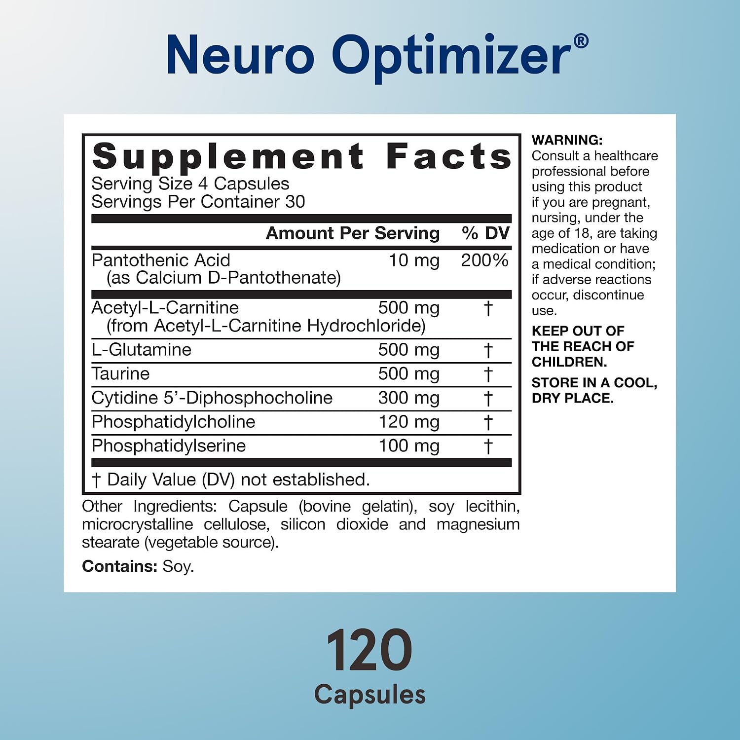 Jarrow Formulae Neuro Optimiser – Brain Health & Antioxidant Support, 120 Capsules - görsel 5