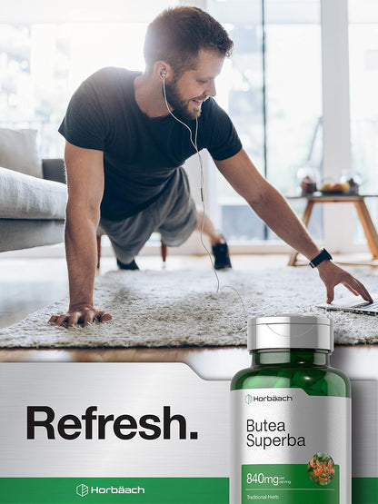 Horbäach Butea Superba Root Food Supplement - 840mg, 90 Capsules