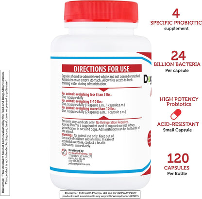 Azovast Plus Kidney Health Supplement for Dogs and Cats, 720 Capsules – Image 6