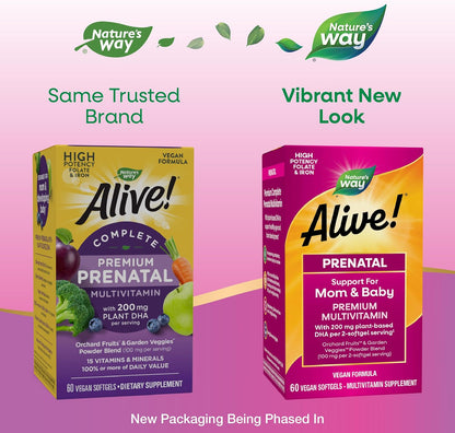 Nature's Way Alive! Complete Premium Prenatal Multivitamins