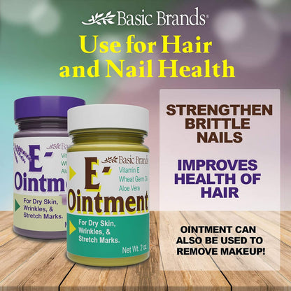 Basic Organics Vitamin E Ointment - Original, 56 g (Pack of 3)