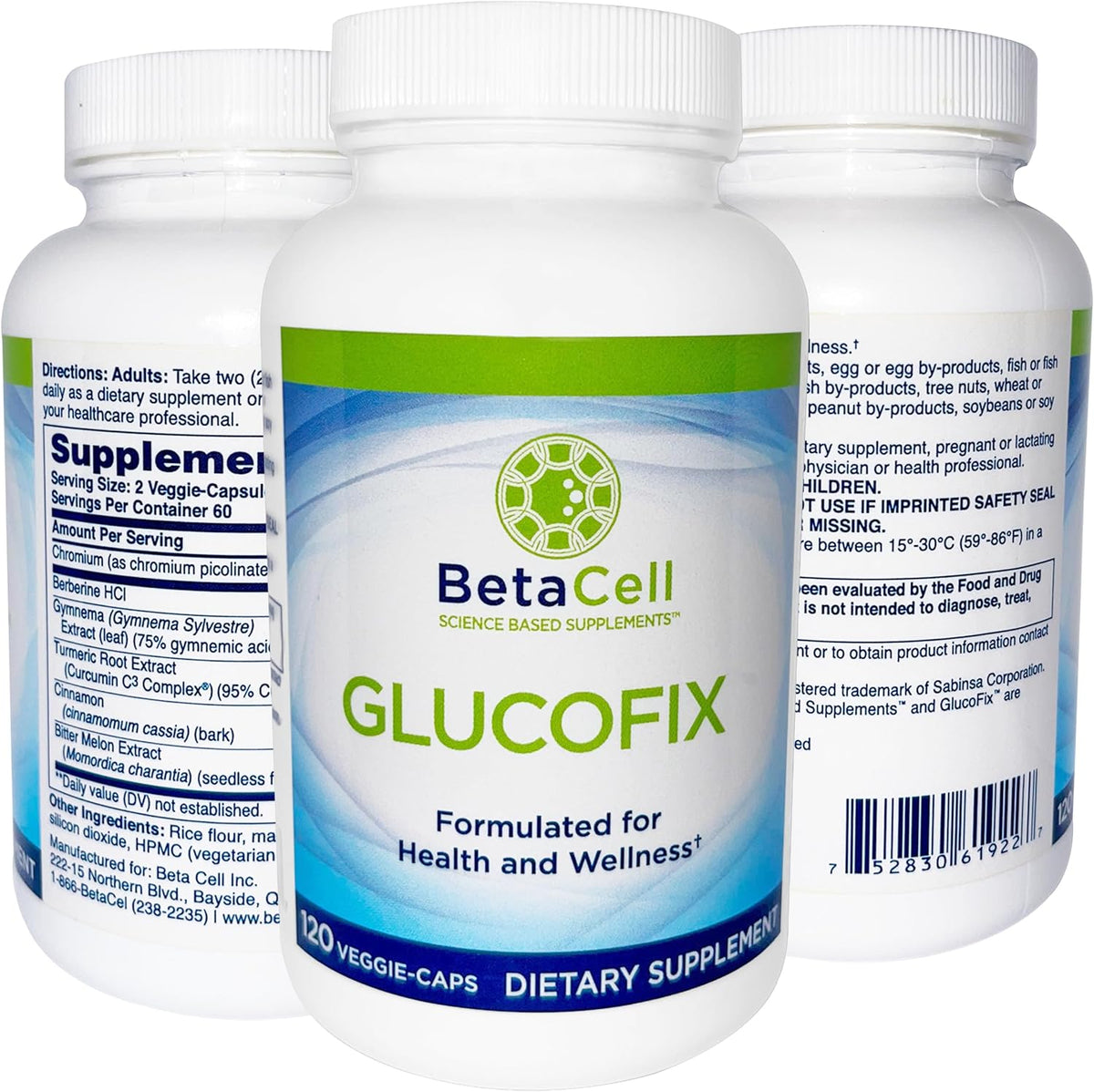 Glucofix Blood Sugar Support Supplement – Advanced Berberine Supplement with Ceylon Cinnamon, Turmeric & Bitter Melon – 120 Capsules - görsel 2