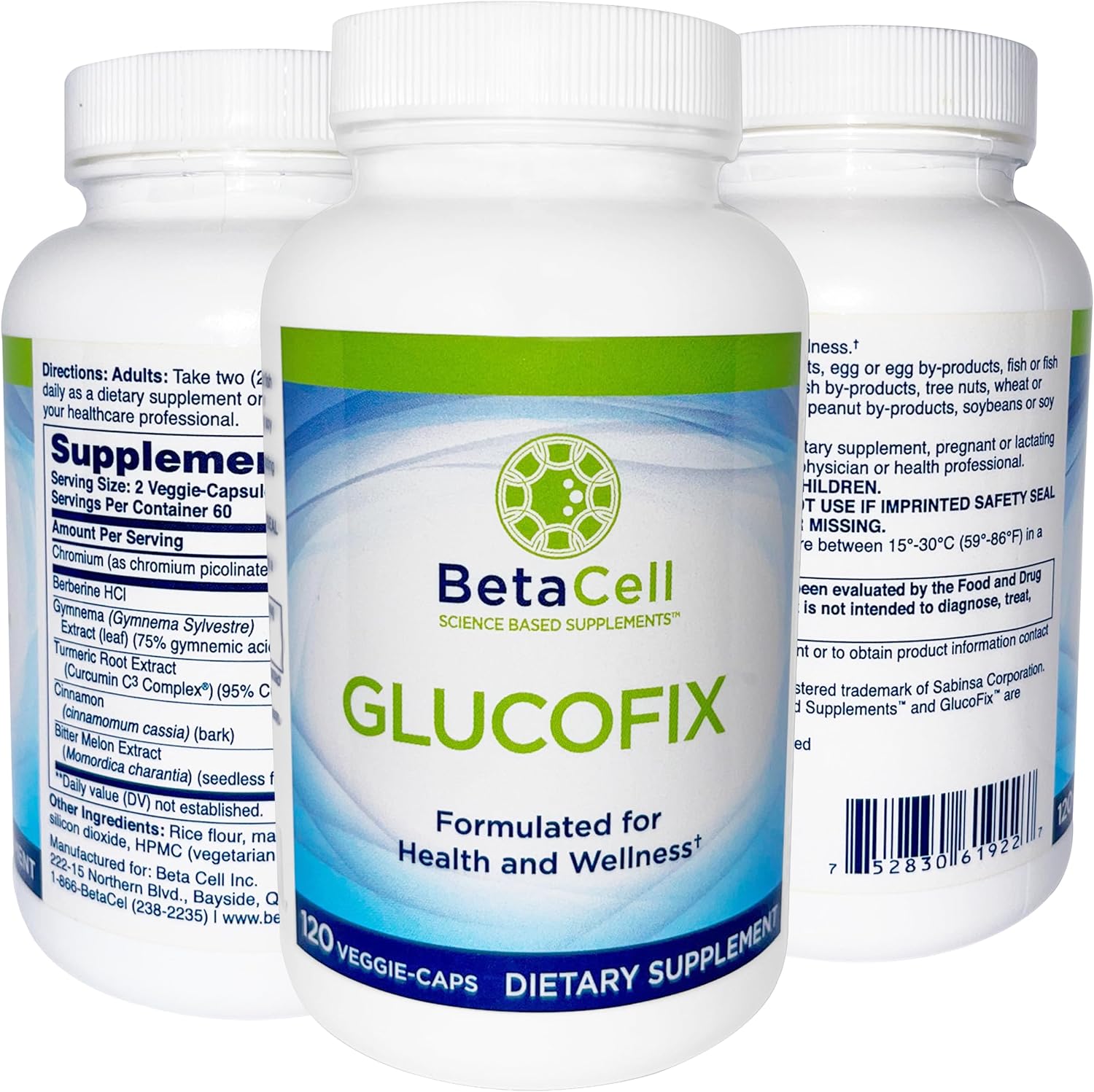 Glucofix Blood Sugar Support Supplement – Advanced Berberine Supplement with Ceylon Cinnamon, Turmeric & Bitter Melon – 120 Capsules - görsel 2